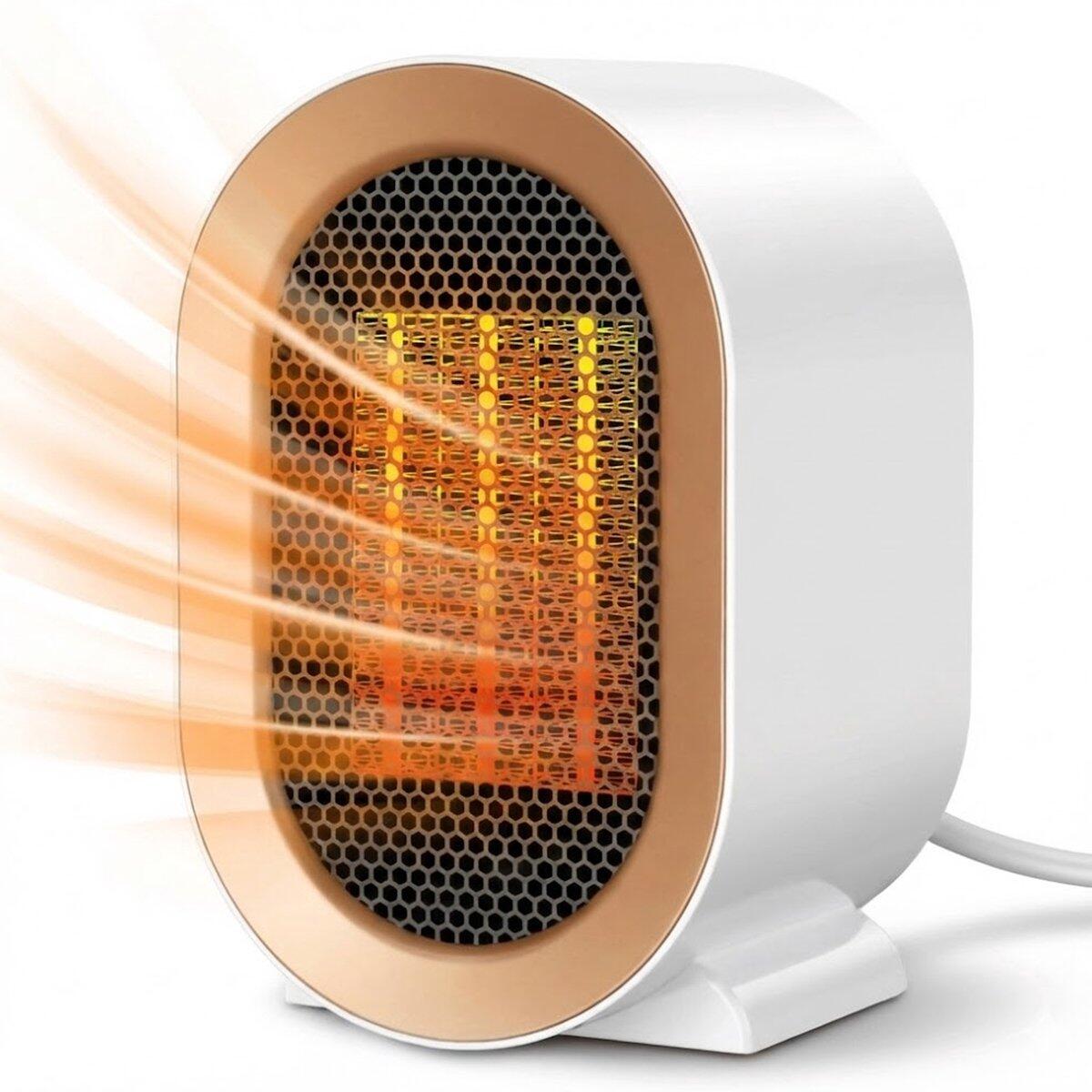 Ceramiczny grzejnik elektryczny 1200 W biały
