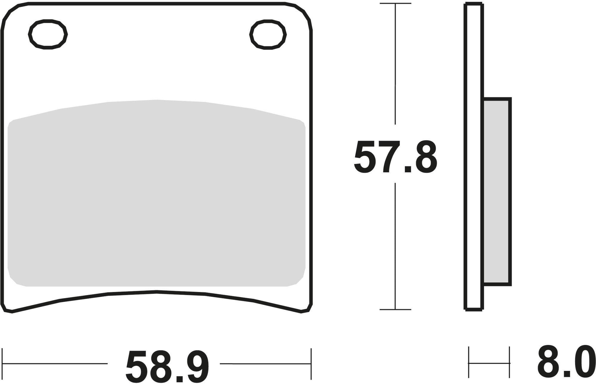 Klocki hamulcowe TRW MCB 591 sinter