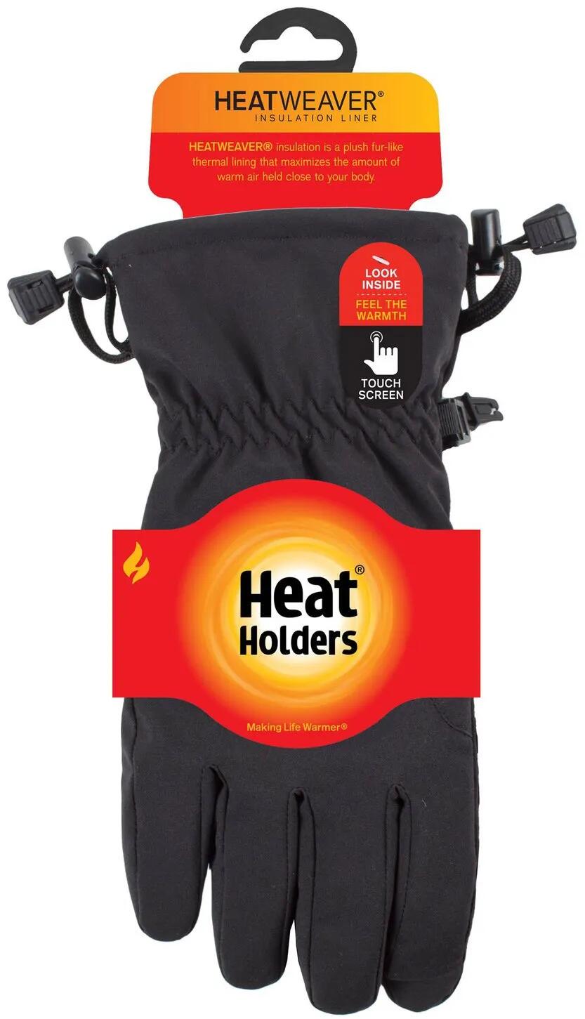 Rękawiczki Softshell z uchwytami termicznymi, czarne
