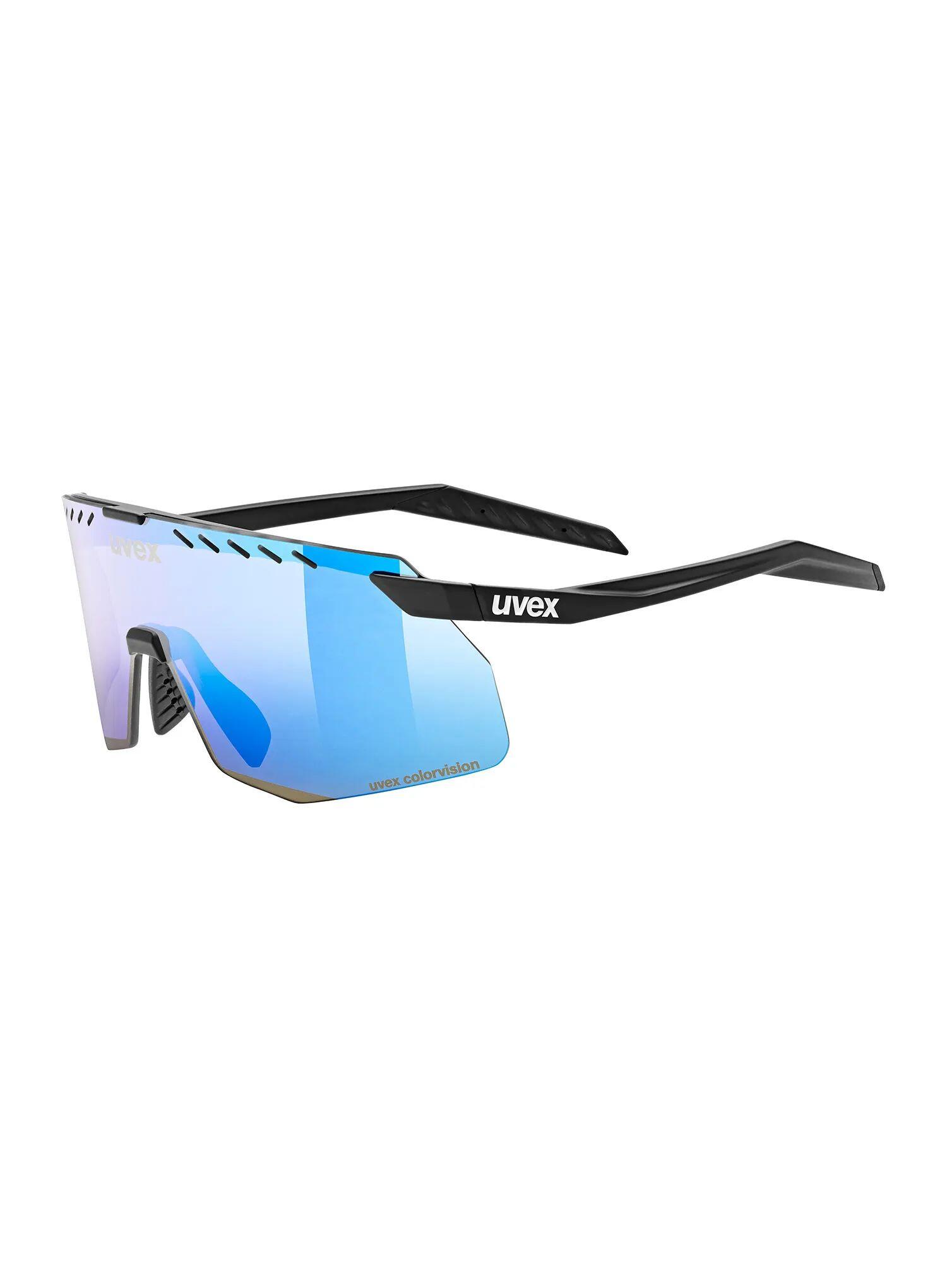 Okulary rowerowe Uvex Pace Stage S CV - black matt/mirror blue