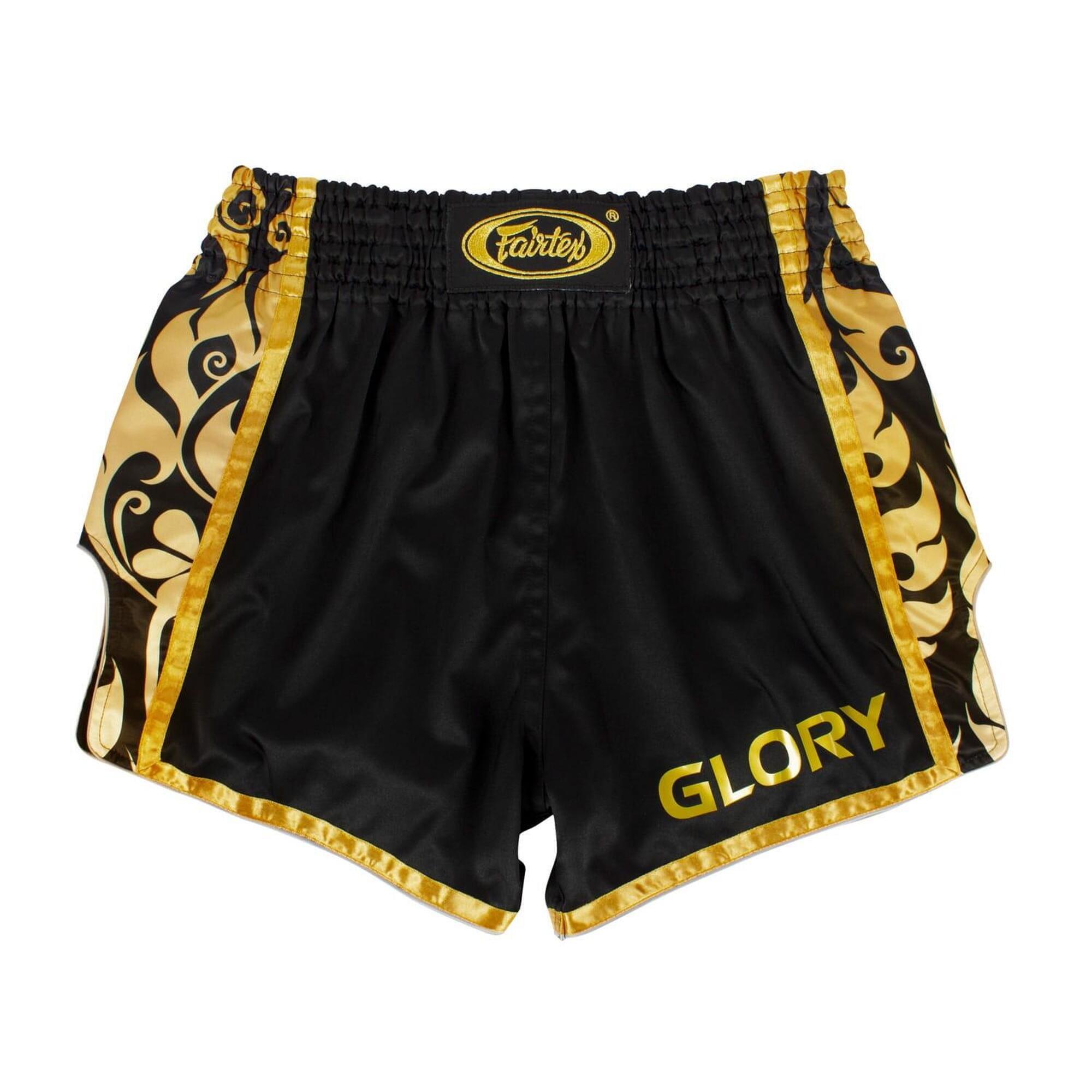 Spodenki Muay Thai Fairtex BSG1 Glory Czarne/Złote S