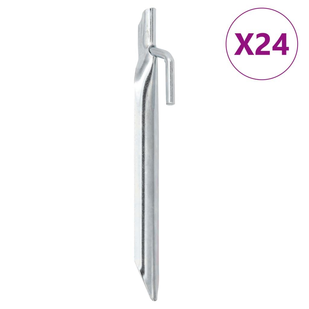 VidaXL Kołki do namiotu 24 szt. V Ø20 mm 17 cm stal ocynkowana