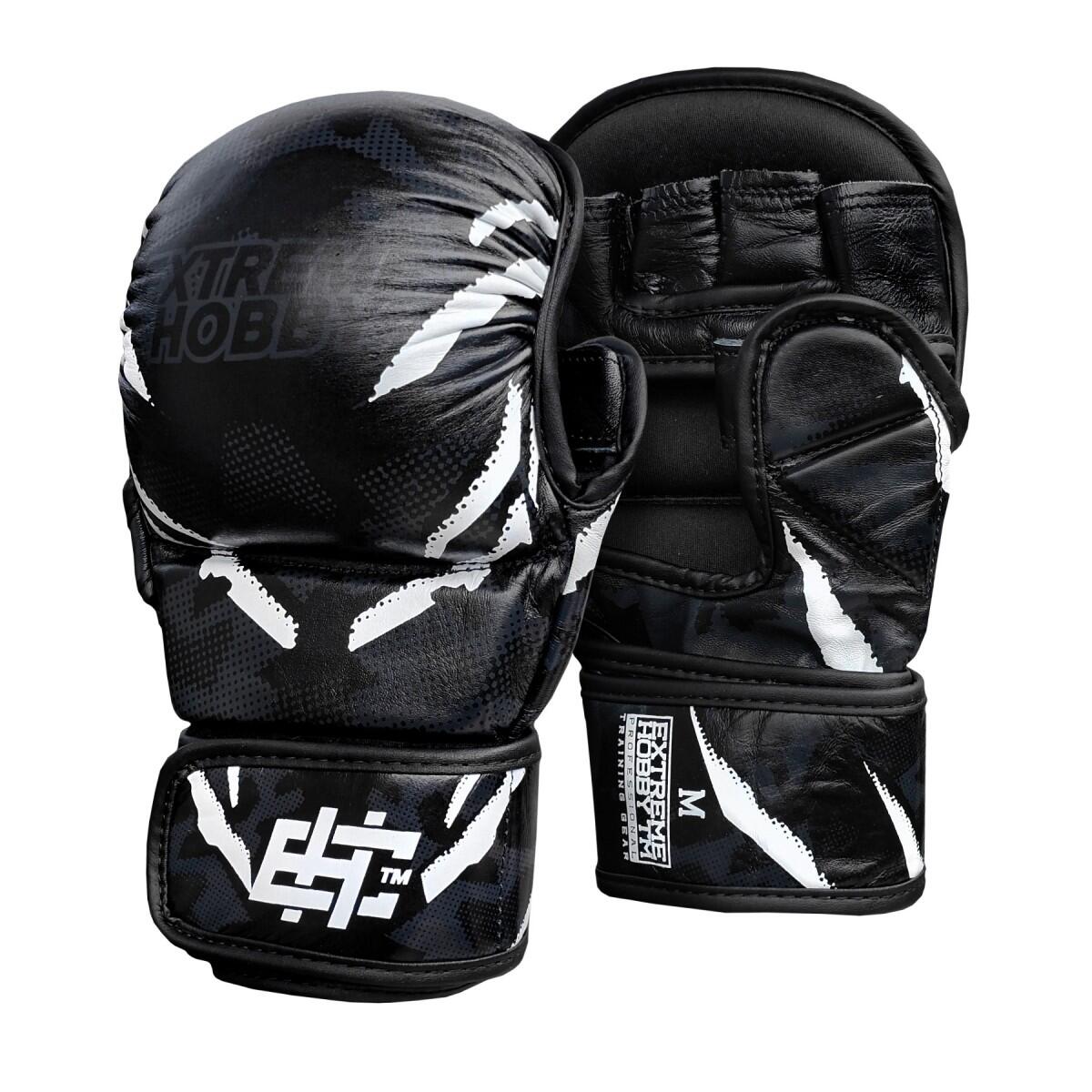 Rękawice do MMA i Muay Thai dla dorosłych EXTREME HOBBY BLACK PANTHER