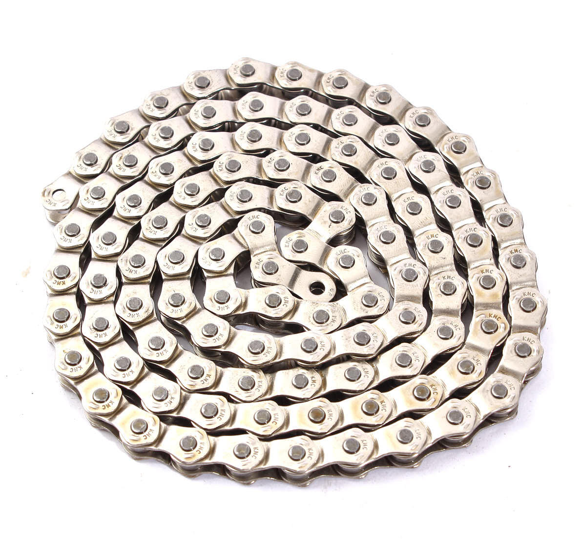 BMX CHAINE HALFLINK ARGENT 1/2 x1/8 ACIER KHEBIKES/KMC