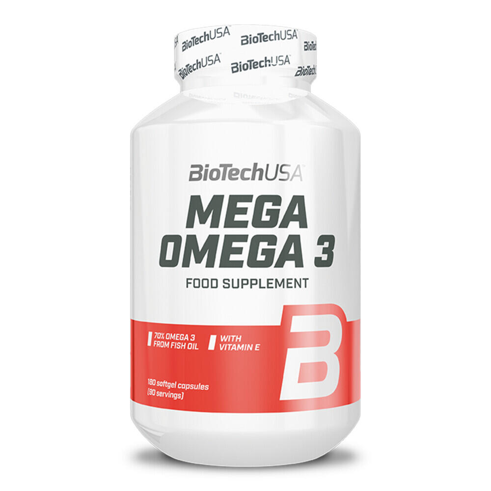 Mega Omega 3 - 180 kapsułek żelowych Biotech USA