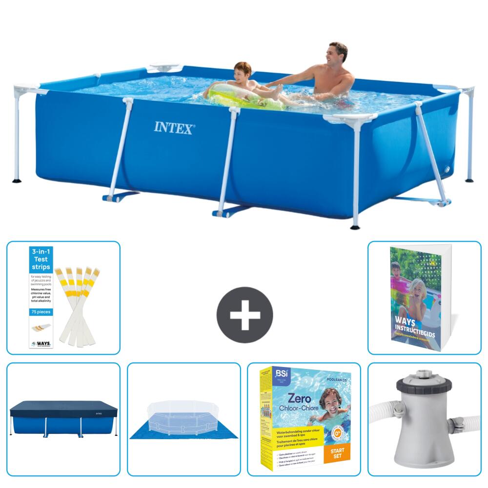 INTEX Basen ze stelażem Prostokątny - 260x160x65 cm - 7-częściowy S24
