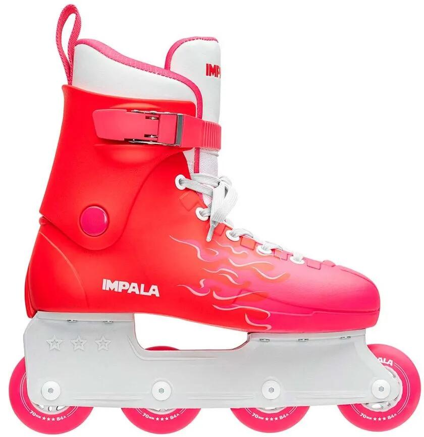 Rolki inline 6665 Lightspeed damskie czerwone - 70 mm, 80A, ABEC 7