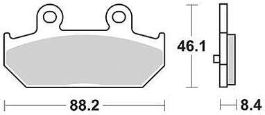 TRW Klocki hamulcowe MCB 751 SRM z metalu sinterowanego