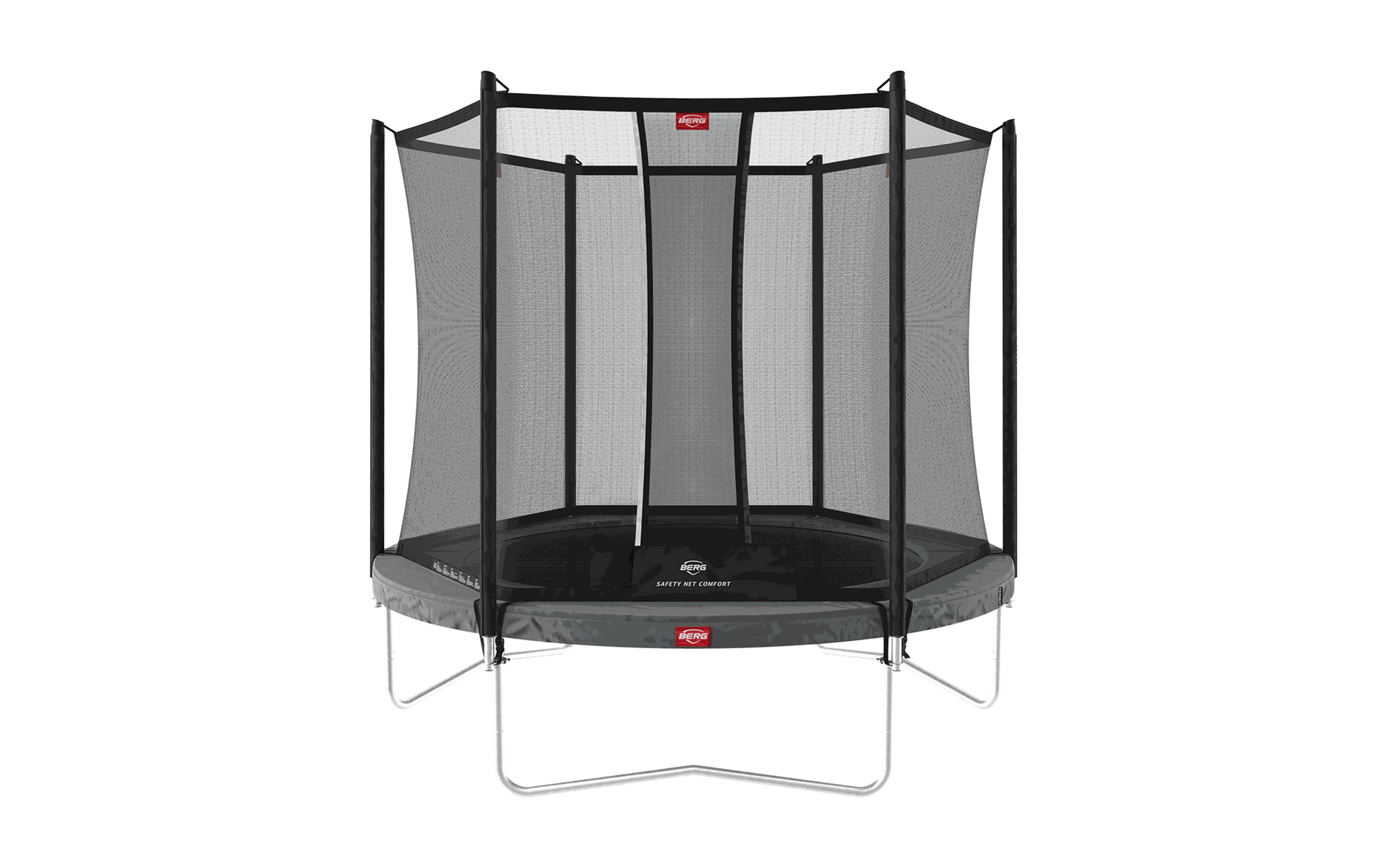 Trampolina Favorit Regular 200 + Siatka Bezp. Comfort Szary