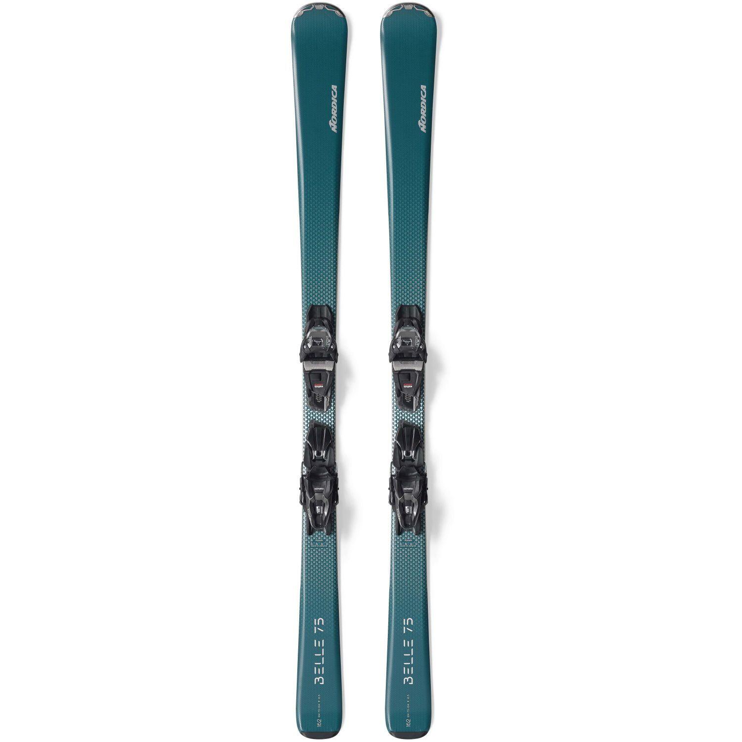 Narty damskie NORDICA BELLE 75 + wiązania MARKER FDT10 z GRIP WALK 2025