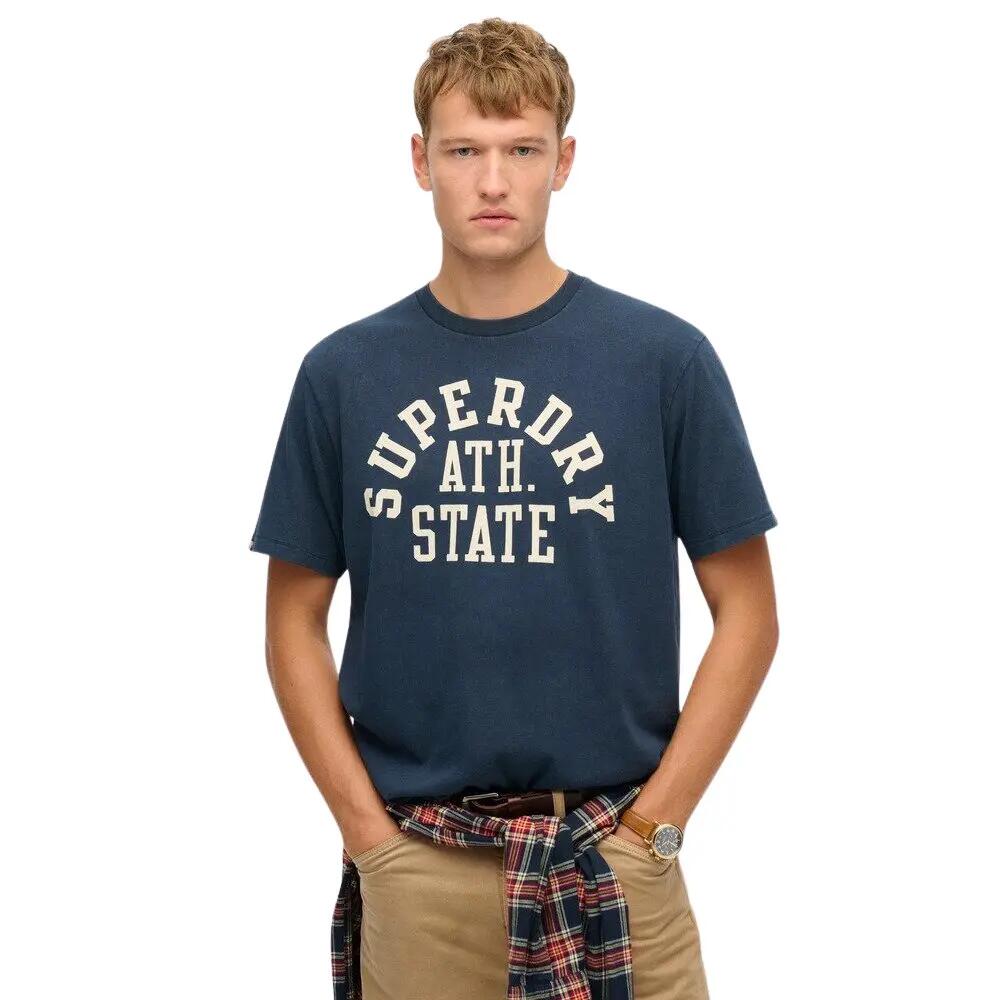 Wzorzysta koszulka Superdry Athletic Essential