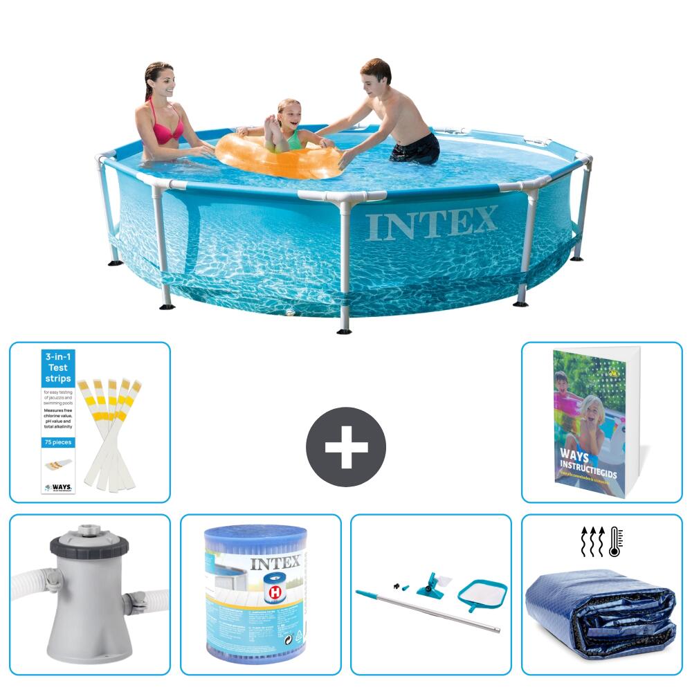 INTEX Basen ze stelażem Okrągły - 305x76 cm - 7-częściowy S194