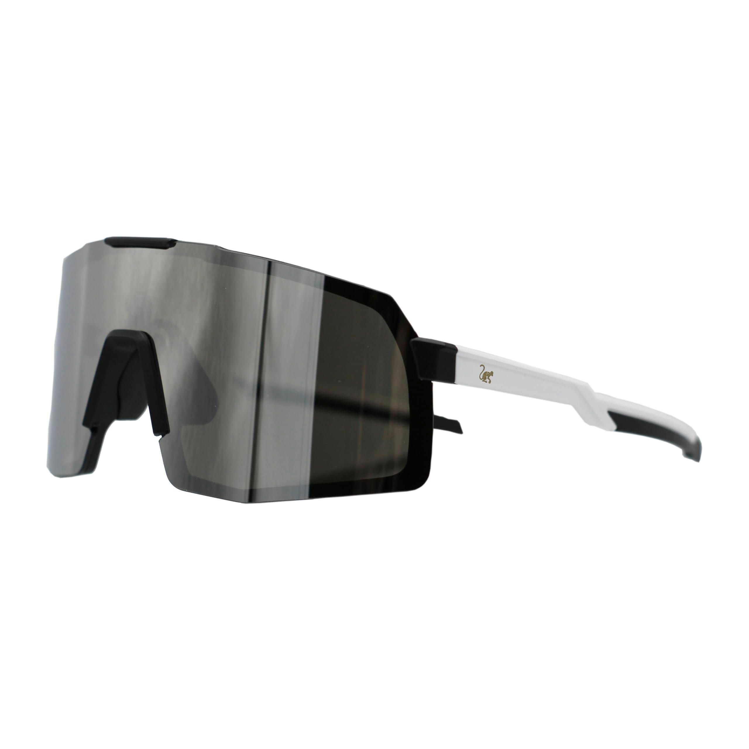 Okulary przeciwsłoneczne sportowe z polaryzacją – 3 wymienne/ UV400 (białe)