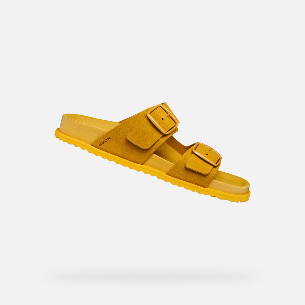 Chaussures Femme Geox D558RA Jaune Jaune
