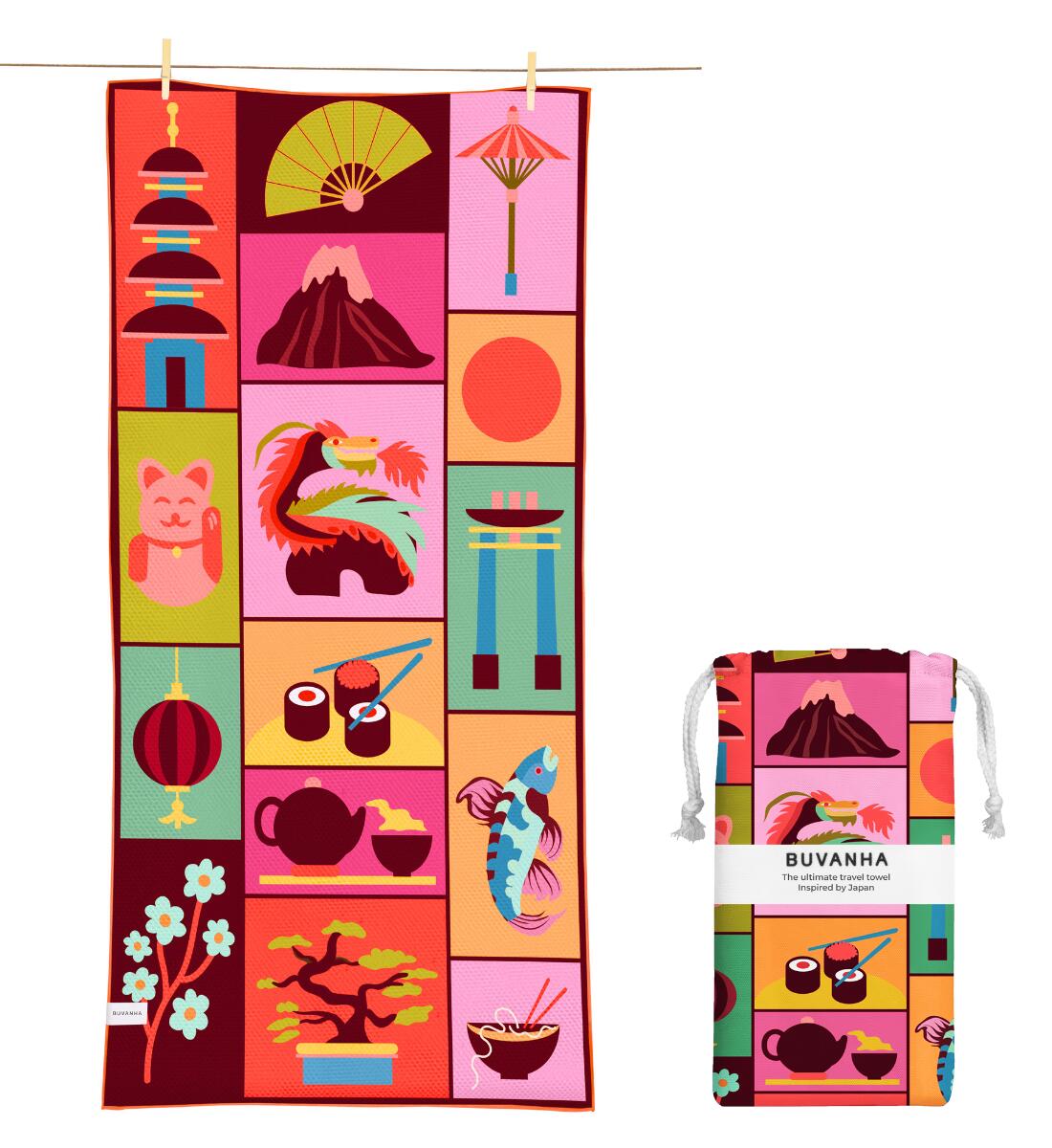 Ręcznik podróżny Japan - 160 x 80 cm