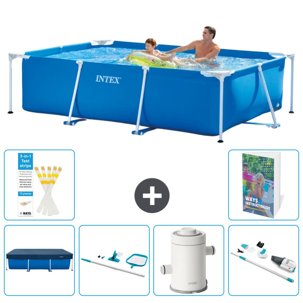INTEX Basen ze stelażem Prostokątny - 260x160x65 cm - 7-częściowy S83
