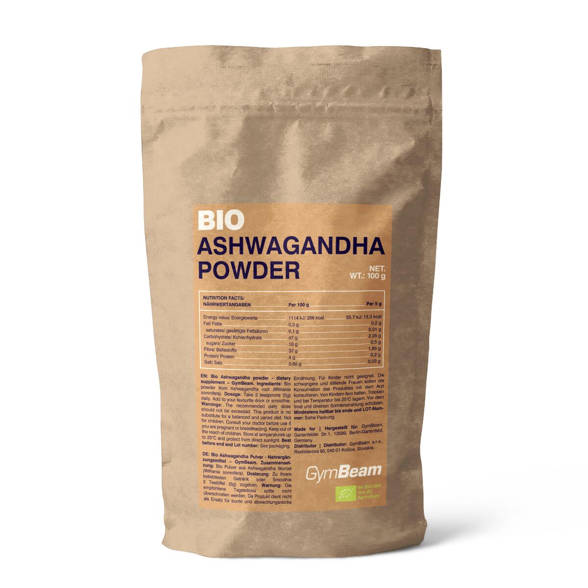Ashwagandha BIO proszek 100 g