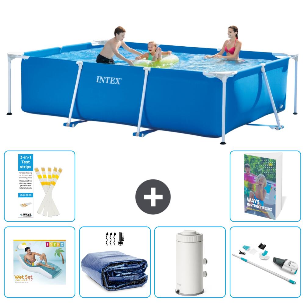 INTEX Basen ze stelażem Prostokątny - 300x200x75 cm - 7-częściowy S87