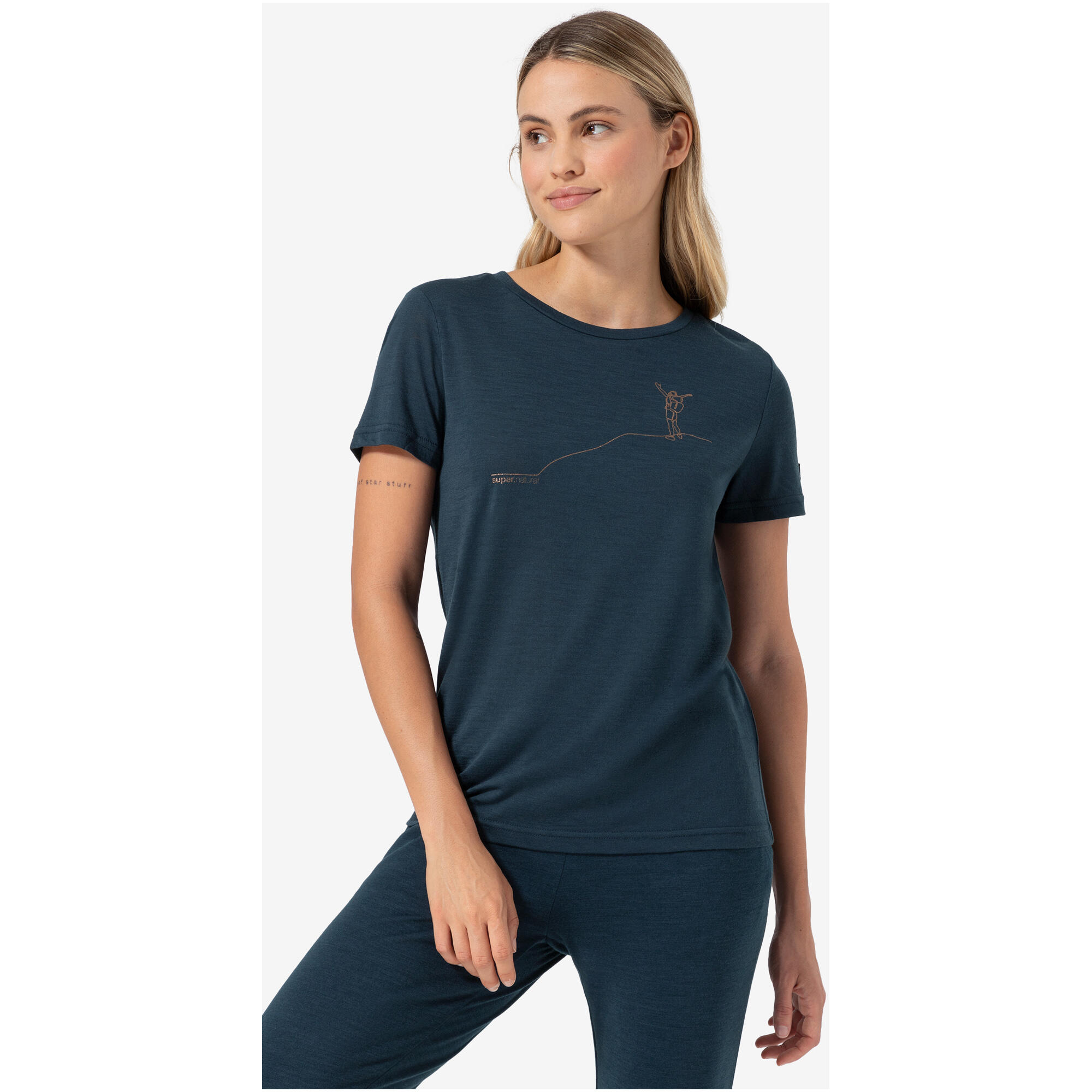 Koszulka z krótkim rękawkiem damska SUPER.NATURAL Bergglück Losee Tee