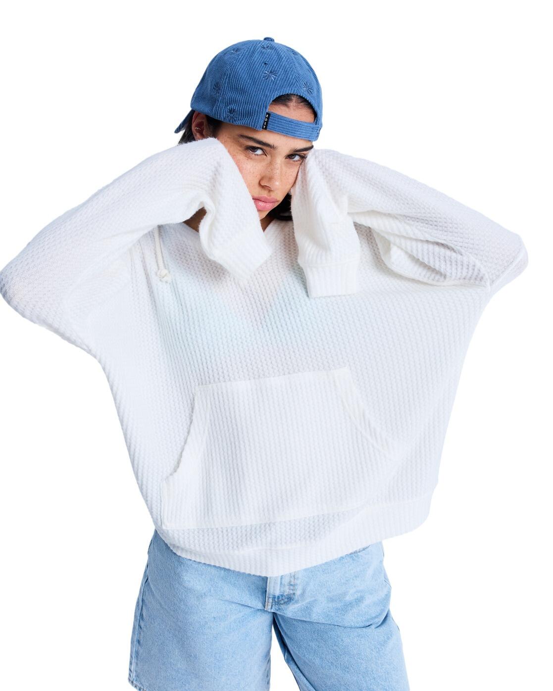 Bluza z kapturem dla Kobiety OCEAN DRIVE Biały