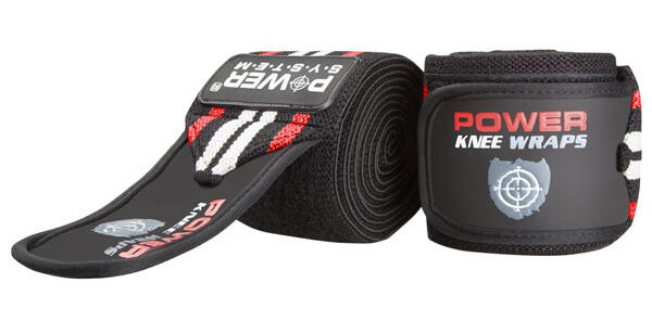 Taśma na kolano POWER-SYSTEM Knee Wraps