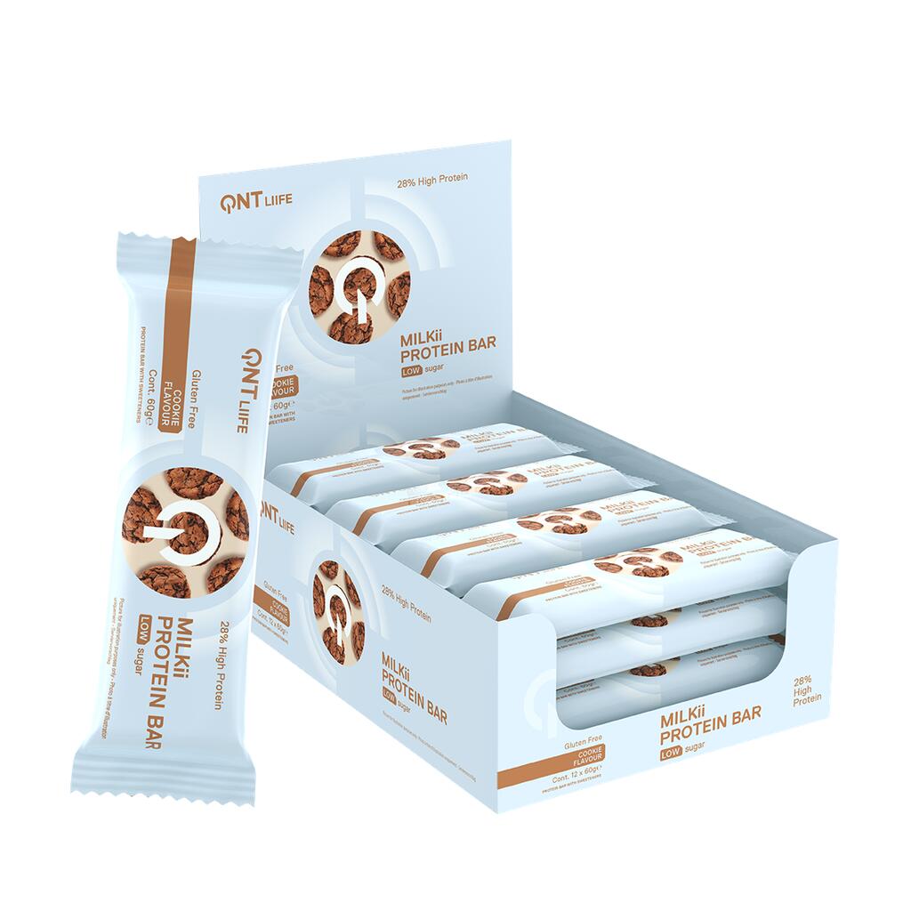 Milkii Protein Bar - Niska zawartość cukru - Ciastko - 12 x 60g