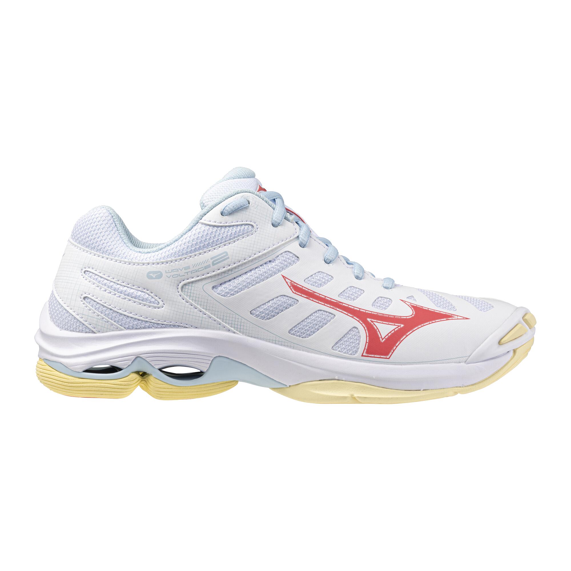 Second Life - MIZUNO WAVE VOLTAGE 2 White/Banana AW25 - Stan Doskonały
