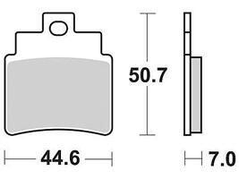Klocki hamulcowe TRW MCB 732 (metal spiekany)