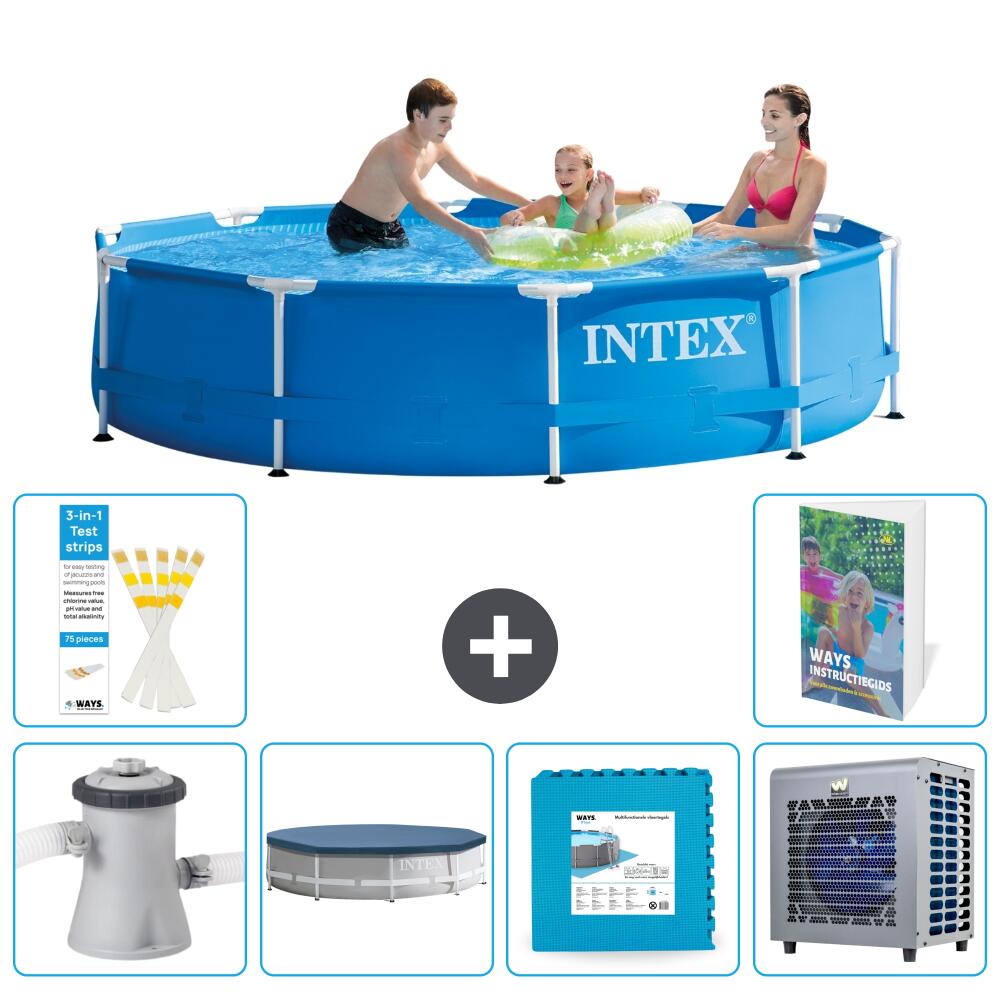 INTEX Basen ze stelażem Okrągły - 305x76 cm - 7-częściowy S290