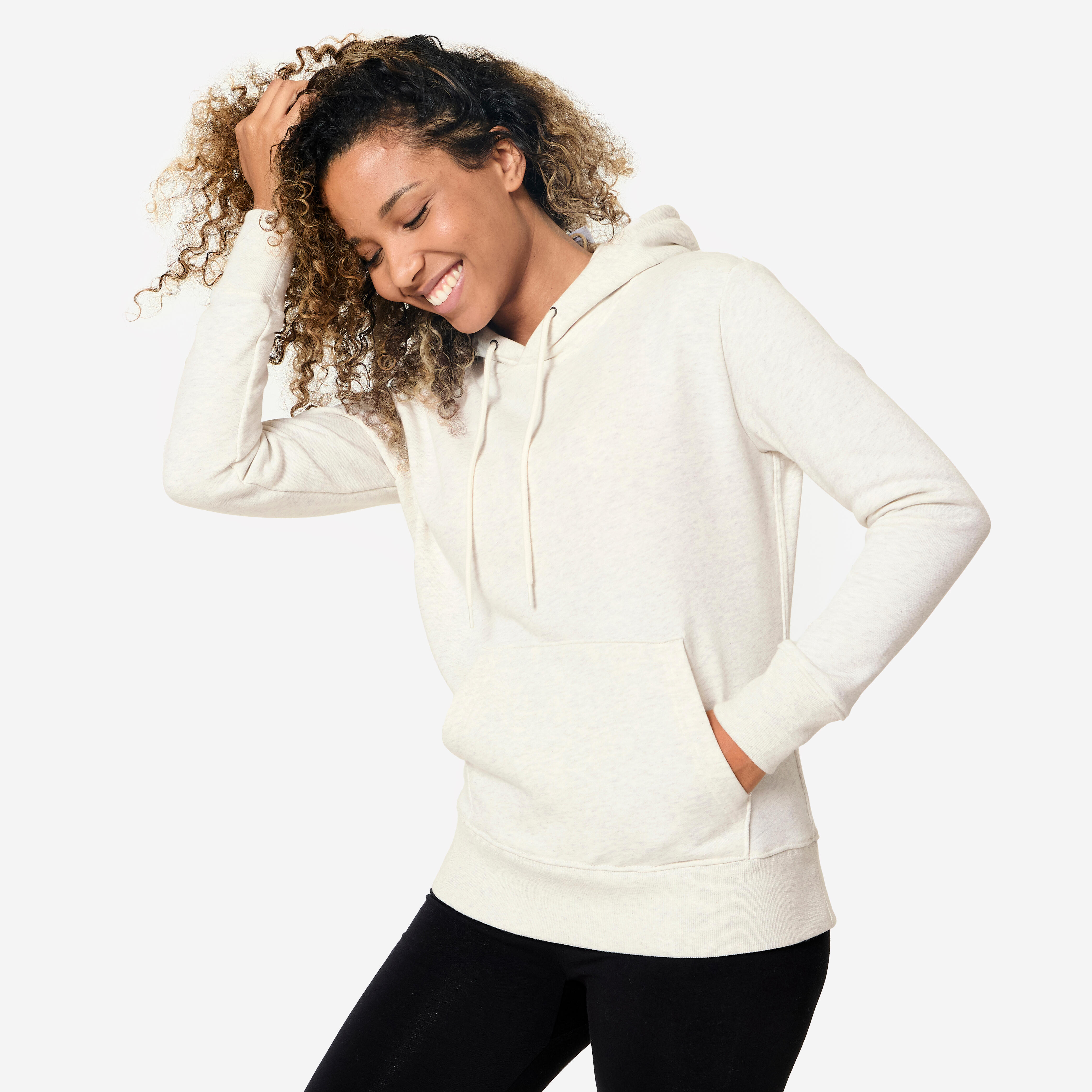Bluza z kapturem damska Domyos Gym & Pilates