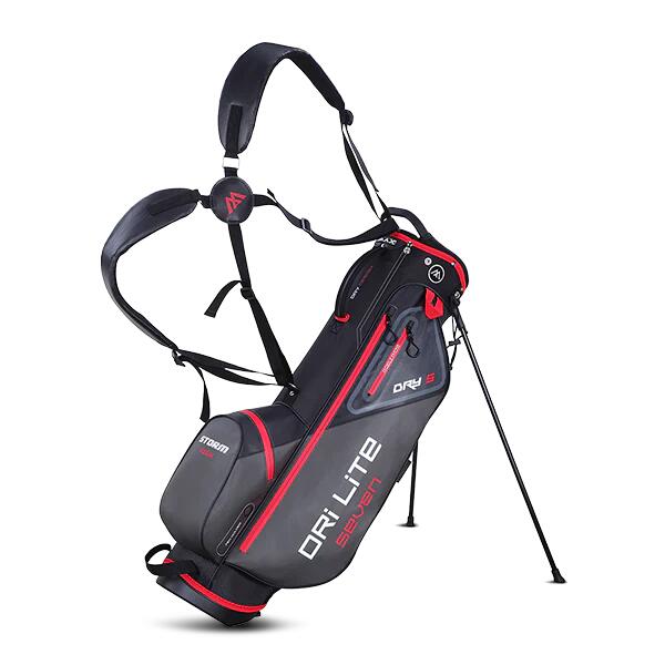 Big Max Dri Lite Seven Wodoodporna torba golfowa Torba stojąca Czarno czerw