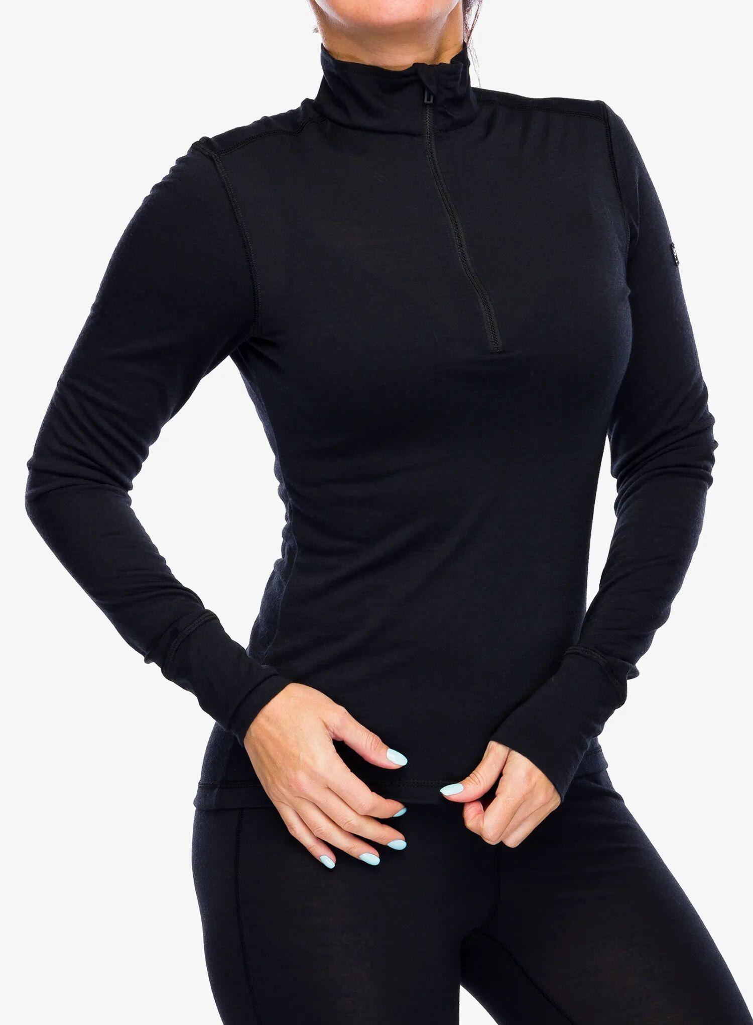 Bluza termoaktywna damska Super.natural Tundra 175 Zip 1/4