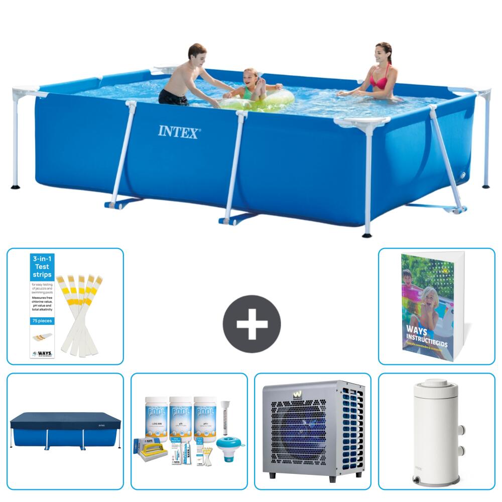 INTEX Basen ze stelażem Prostokątny - 300x200x75 cm - 7-częściowy S90