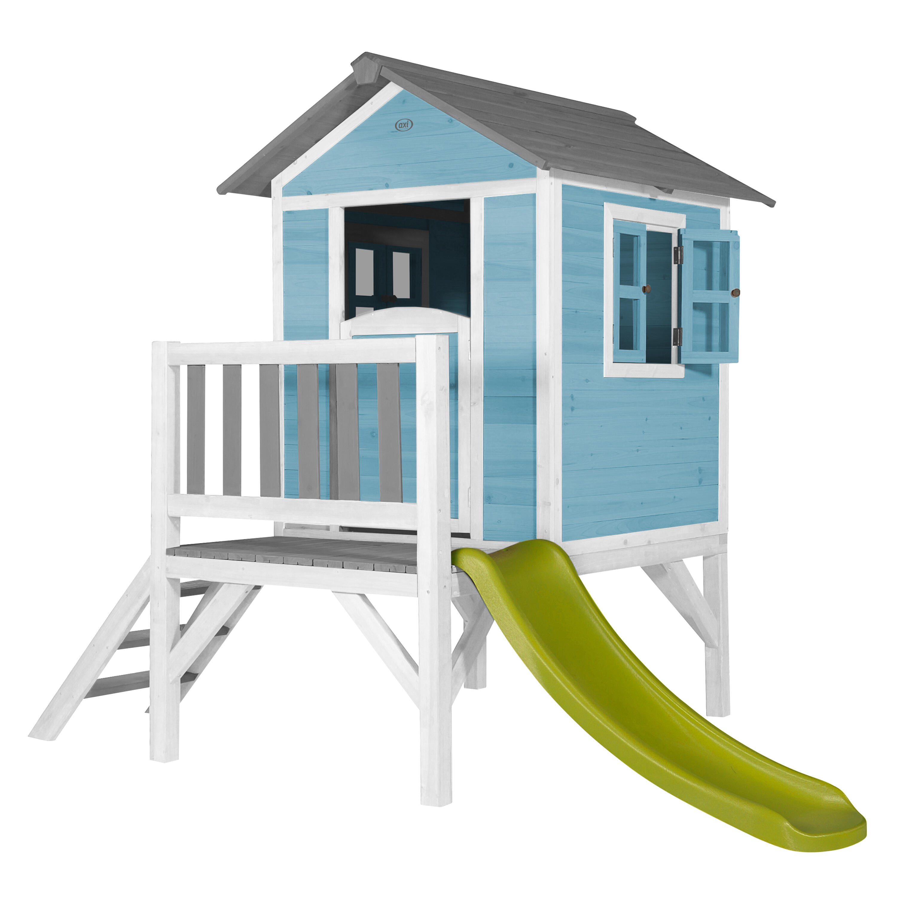 Domek dla dzieci AXI Beach Lodge XL, zjeżdżalnia, Drewno FSC