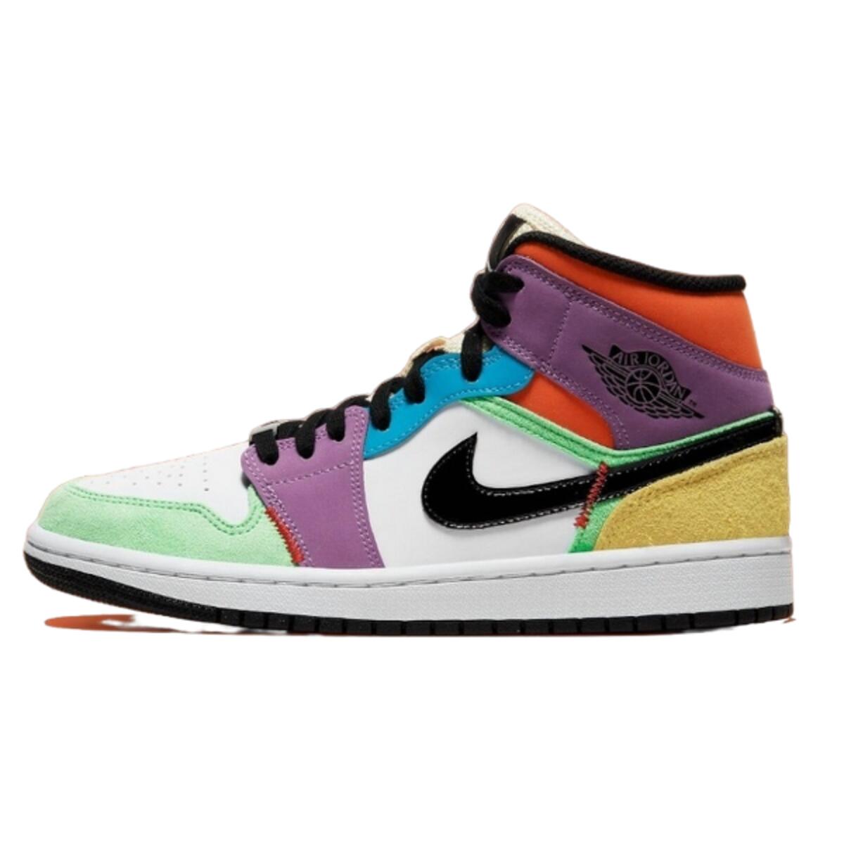 Buty do chodzenia dla dorosłych Air Jordan 1 Mid SE Multi-Color Lightbulb