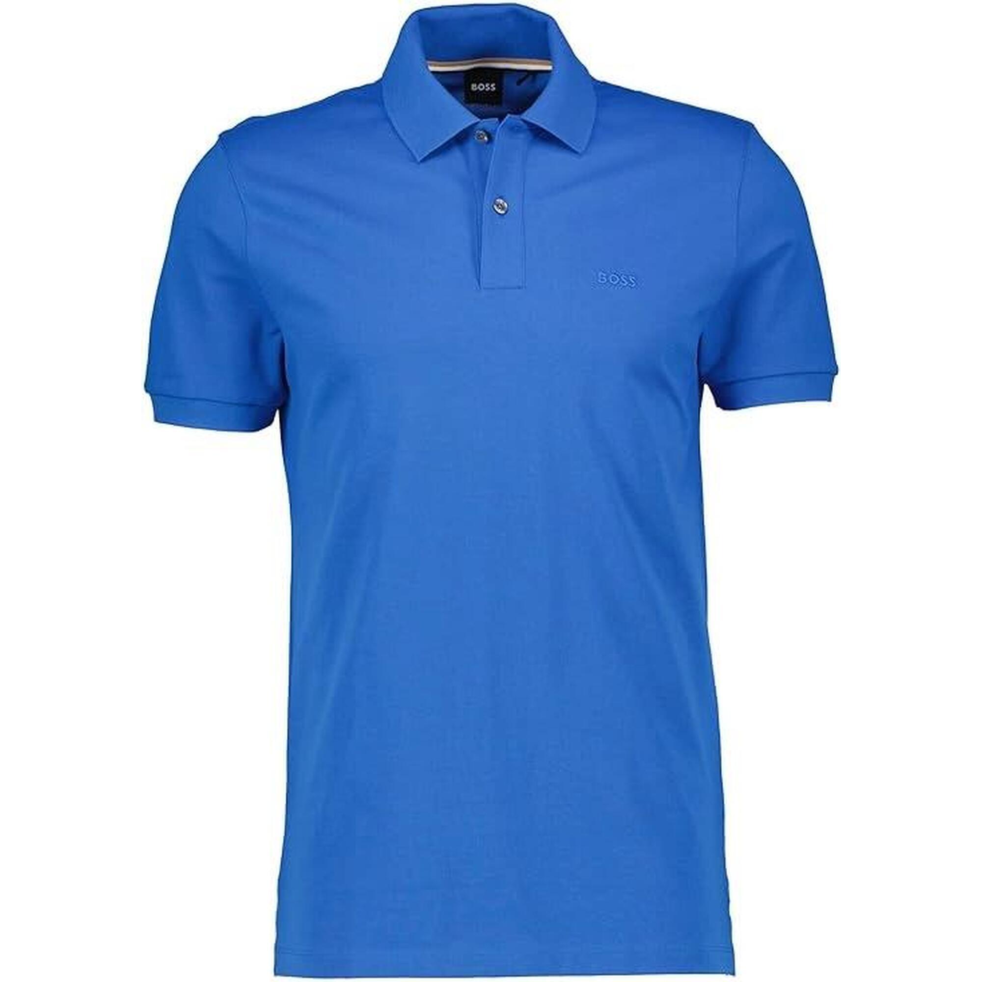 Koszulka Polo męska BOSS Pallas Medium Blue regular fit niebieska (50468301-423)