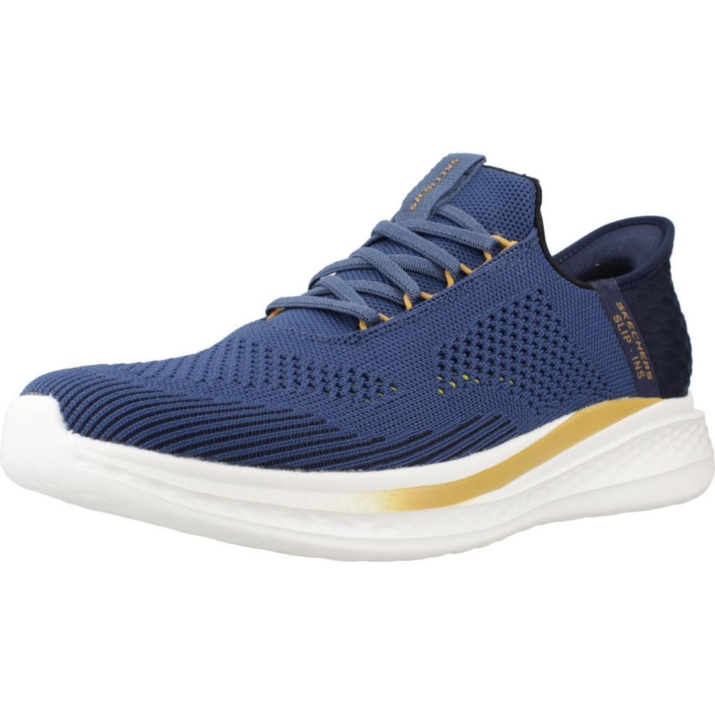 Buty SKECHERS SLIP-INS 210810S SLADE Niebieski