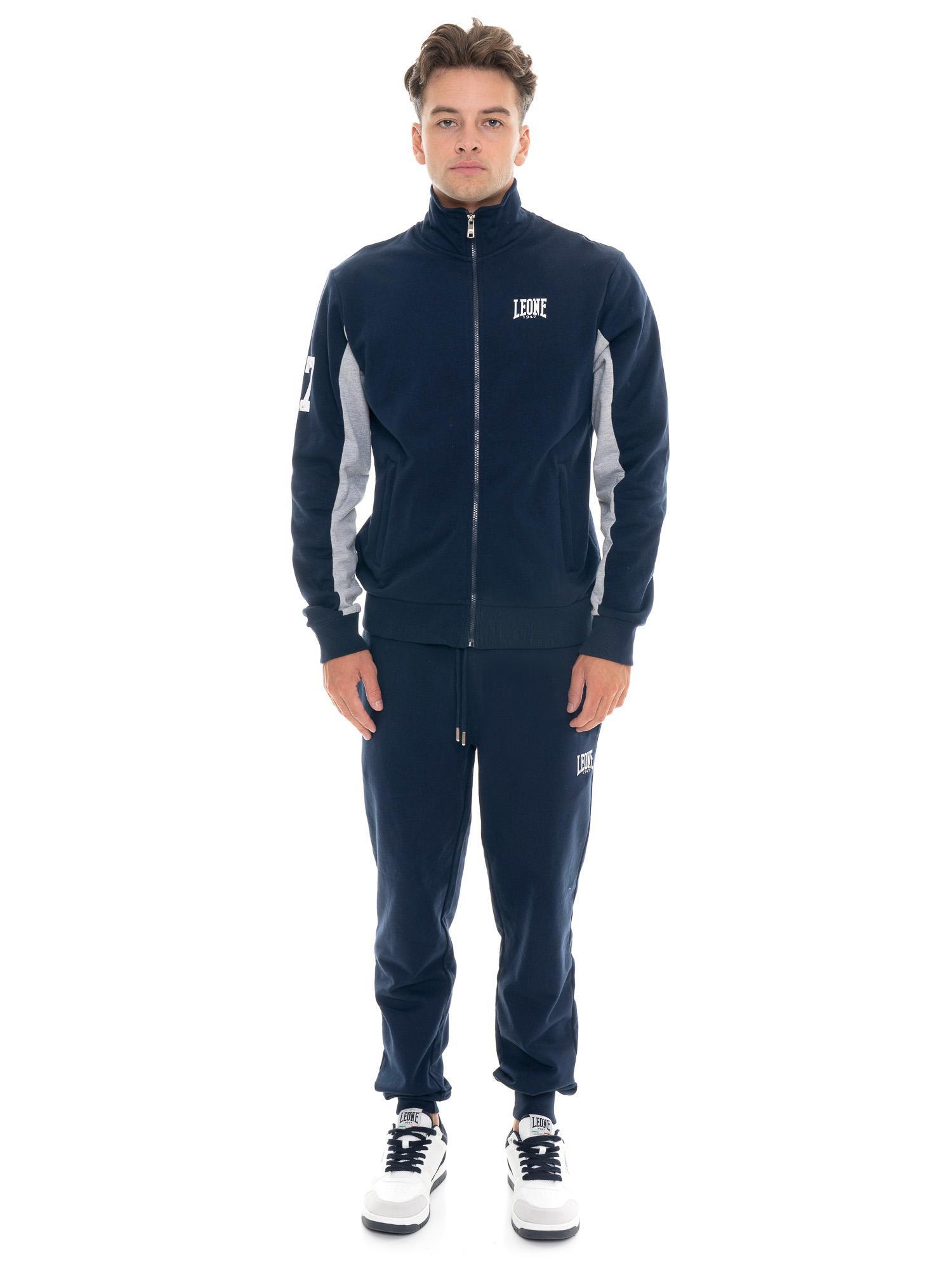 Leone 1947 Herren-Wintertrainingsanzug mit hohem Kragen und Bündchen.