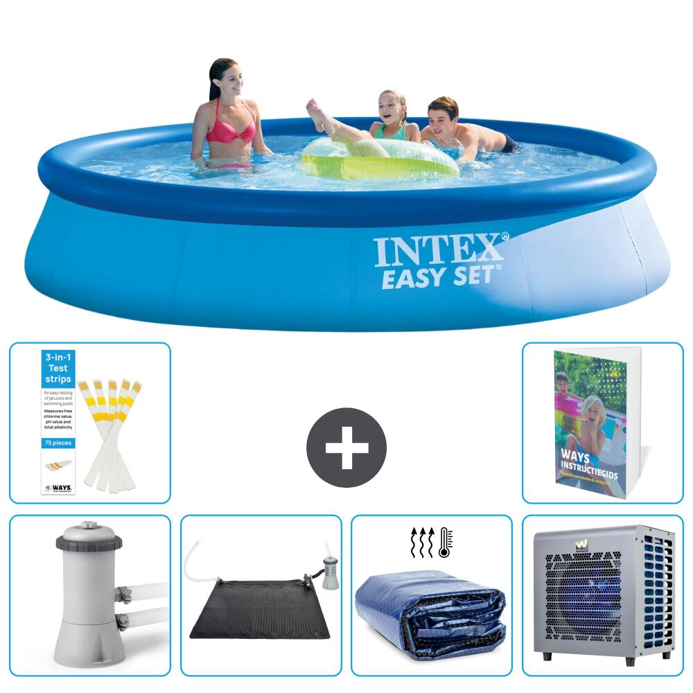 INTEX Basen Easy Set Okrągły - 396x84 cm - 7-częściowy S216