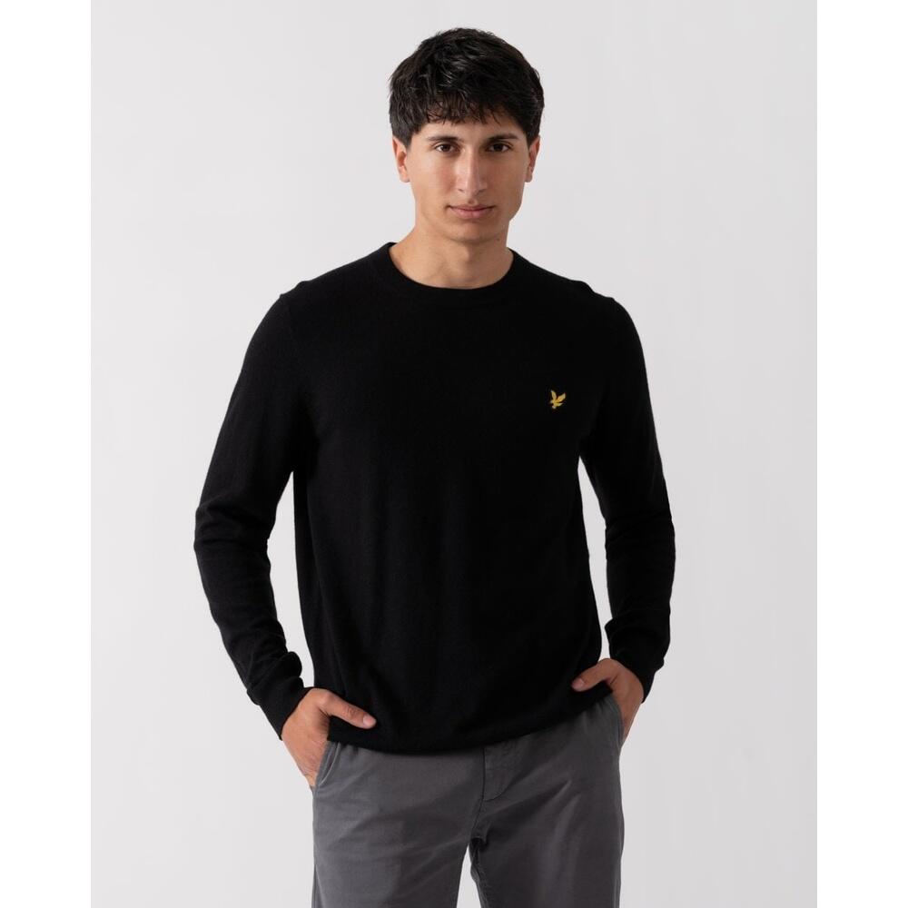Sweter z okrągłym dekoltem z bawełny merino Lyle & Scott