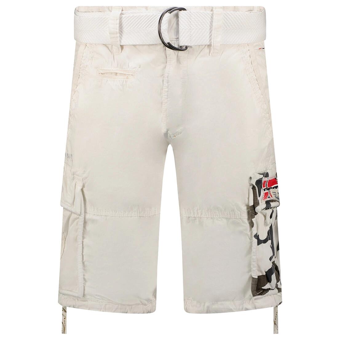 Bermudy Geographical Norway PASTEQUE EO MEN 063 biały męska (SX1425H/GNO-White)