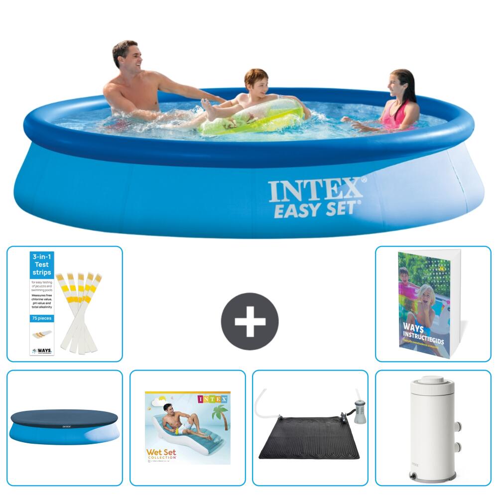 INTEX Basen Easy Set Okrągły - 366x76 cm - 7-częściowy S70