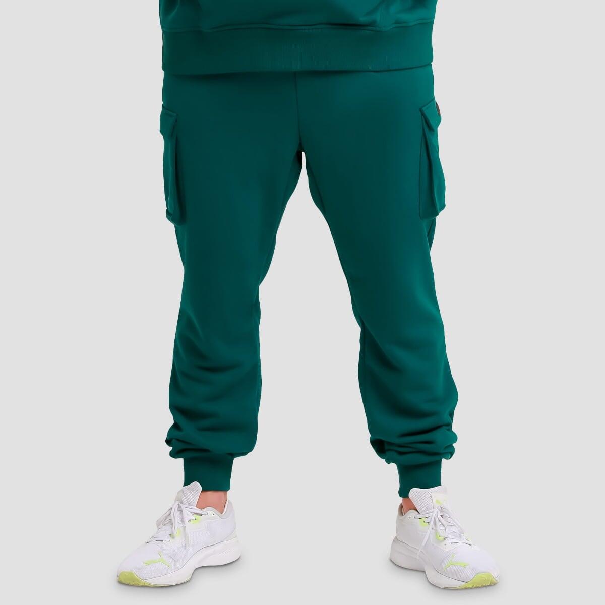 Joggery męskie fitness cargo regular Utility Green