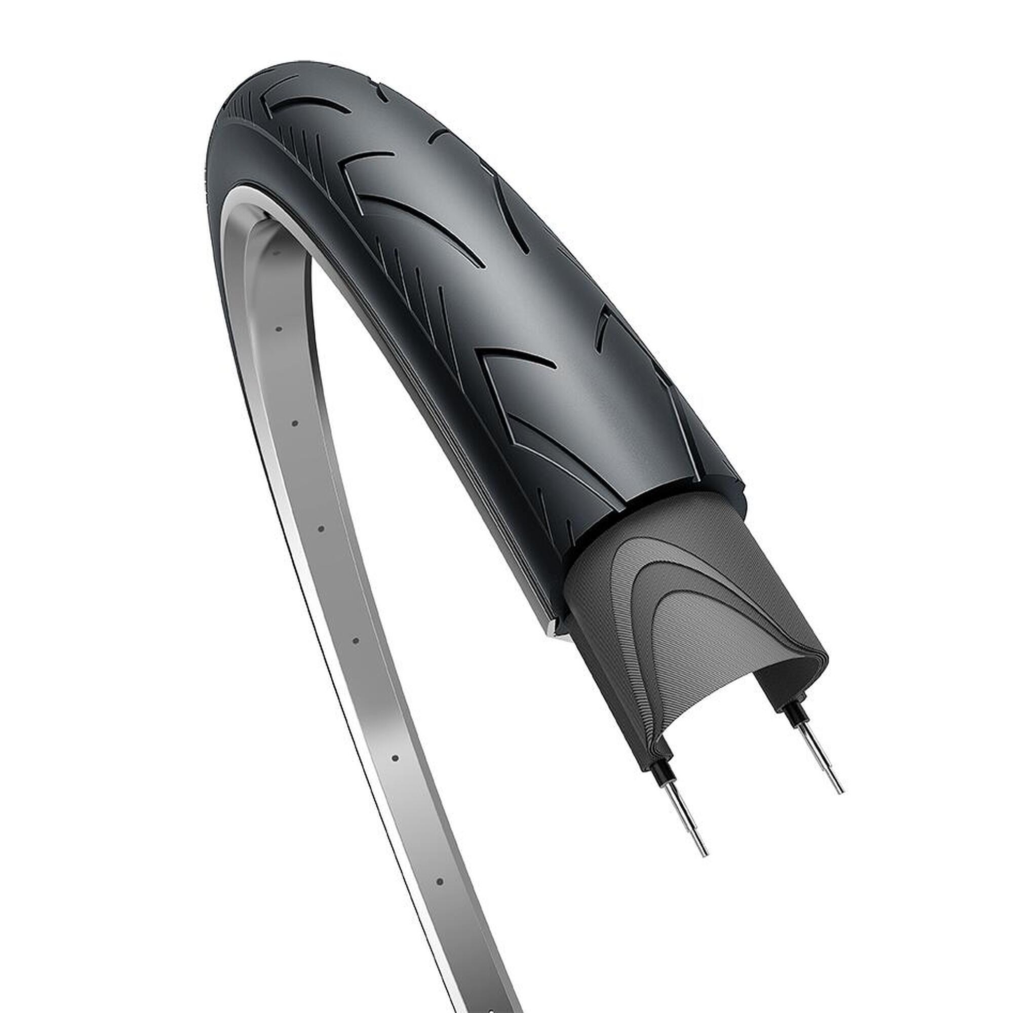 Opona City Range Basic 28 X 1.40 / 37-622 - Czarna Z Odblaskiem