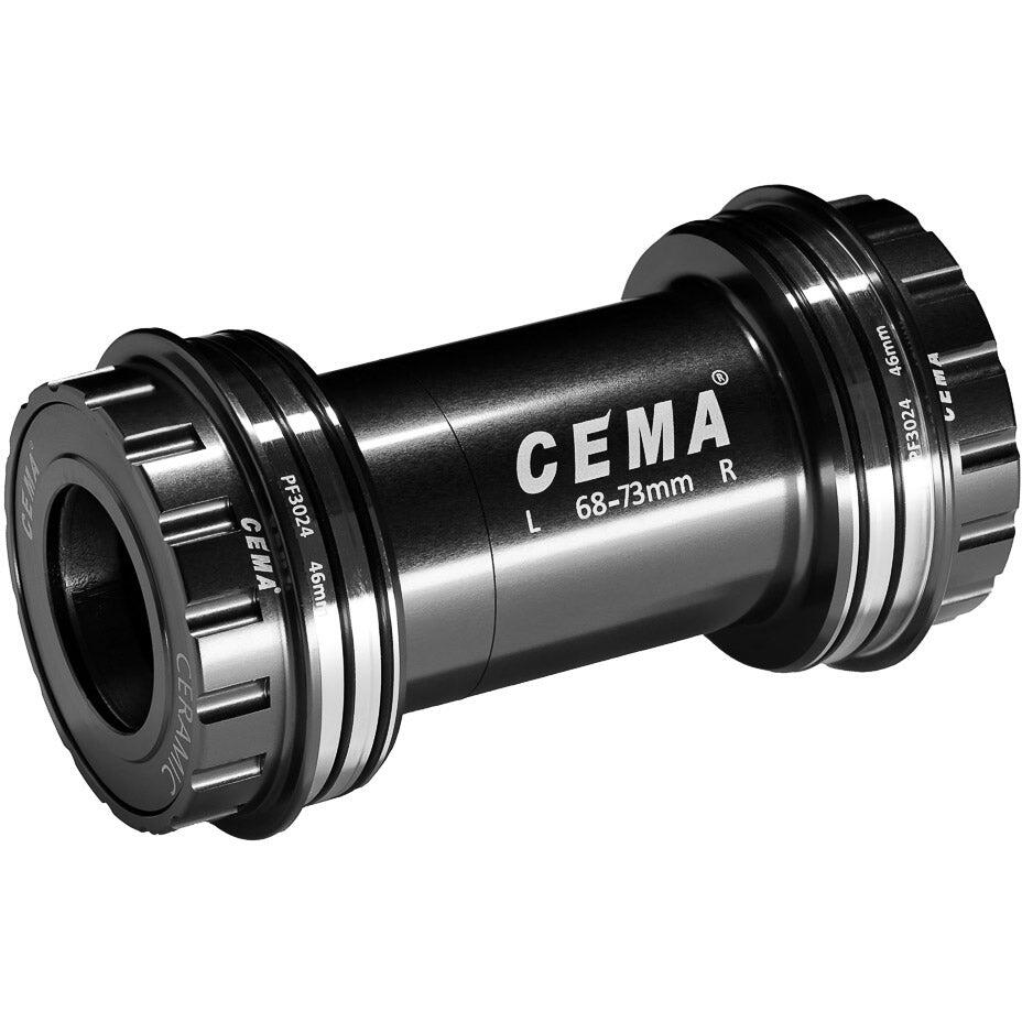 CEMA miska suportu PF30 Interlock do Shimano, stal nierdzewna, czarny