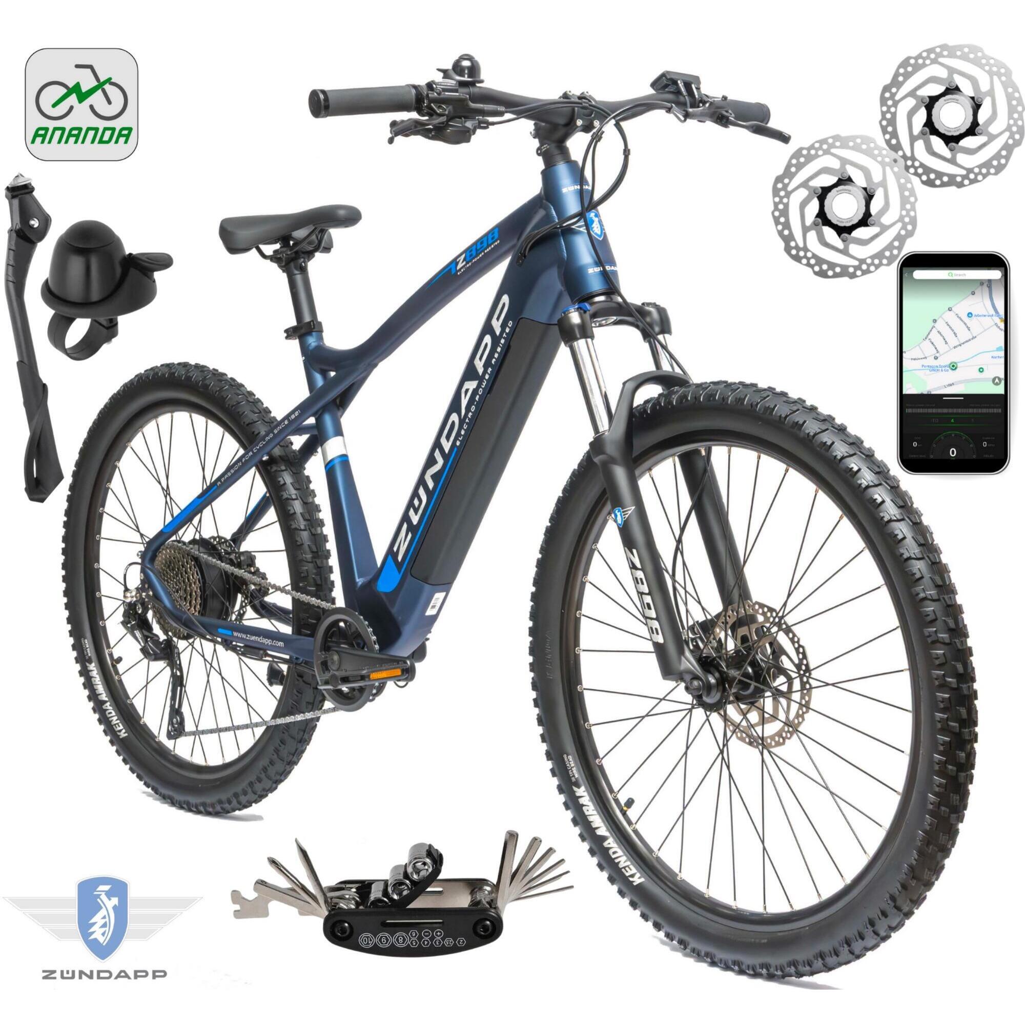 Rower Elektryczny Męski Damski Górski 27 5 MTB Deore LCD Aplikacja NFC 2025