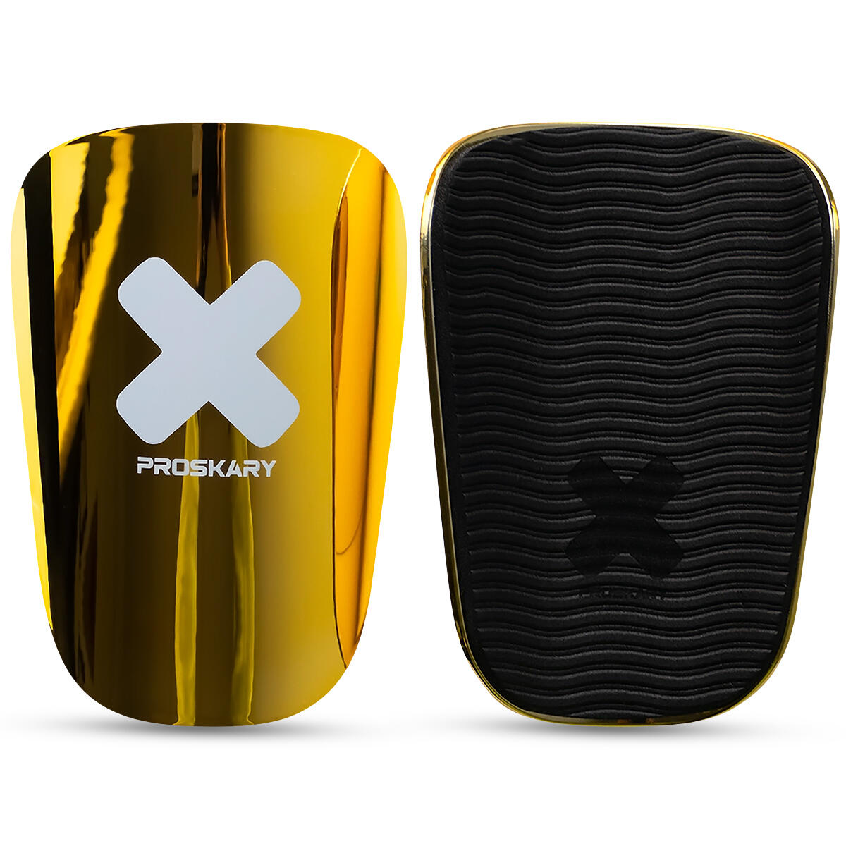 Фото - Захист для активного відпочинку PROSKARY Ochraniacze piłkarskie miniaturowe Proskary Premium Biały, Żółty 40 M