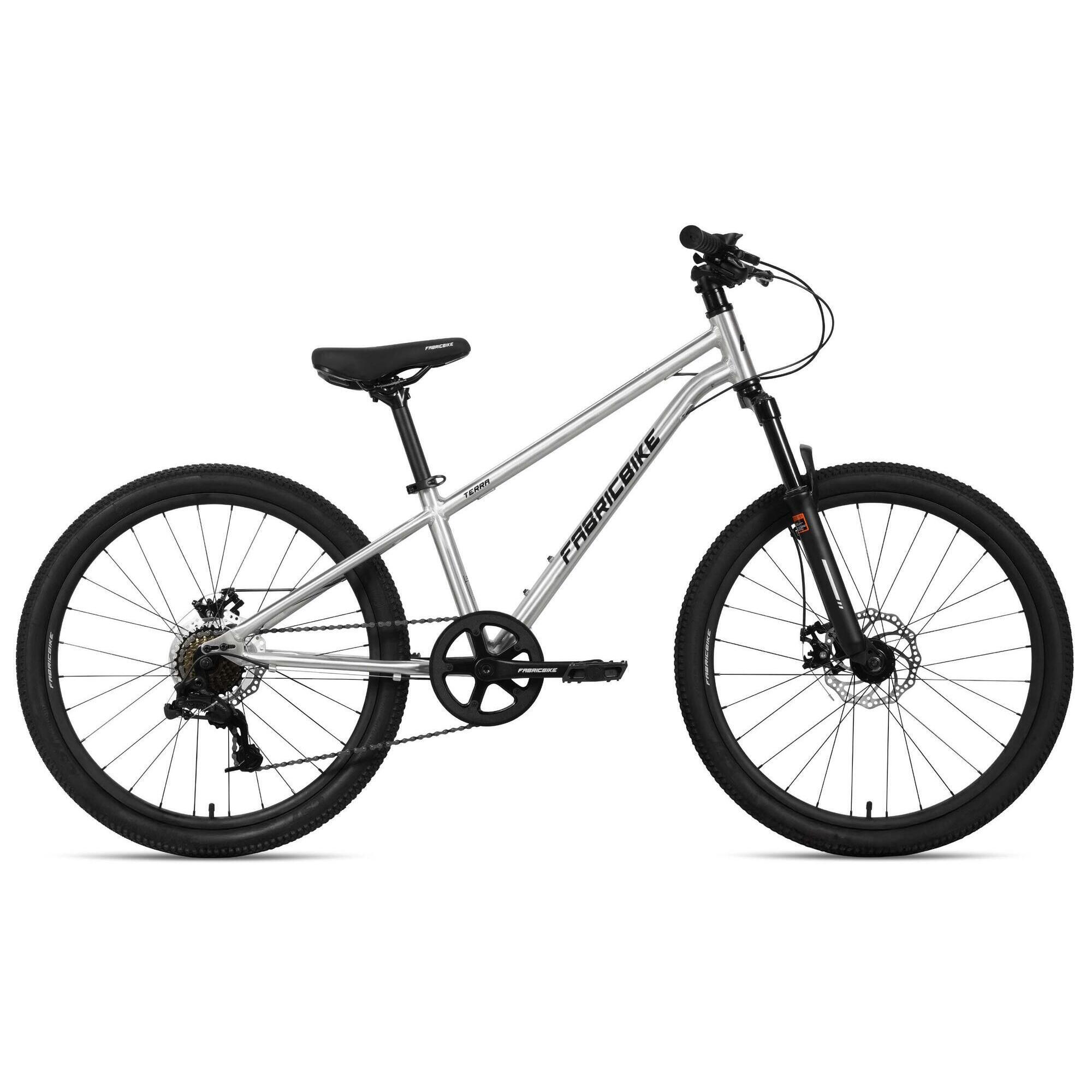 FABRICBIKE Terra – 24 rower górski dla dzieci 8–12 lat. Polished