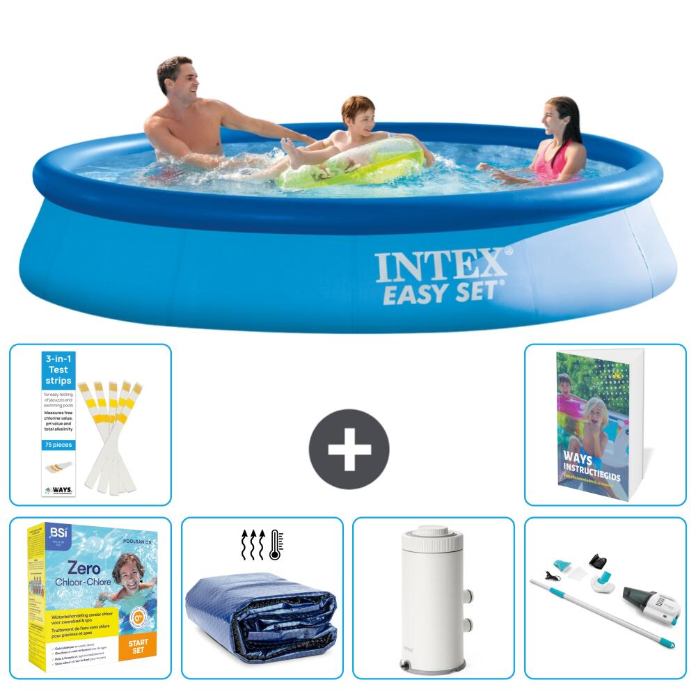 INTEX Basen Easy Set Okrągły - 366x76 cm - 7-częściowy S22