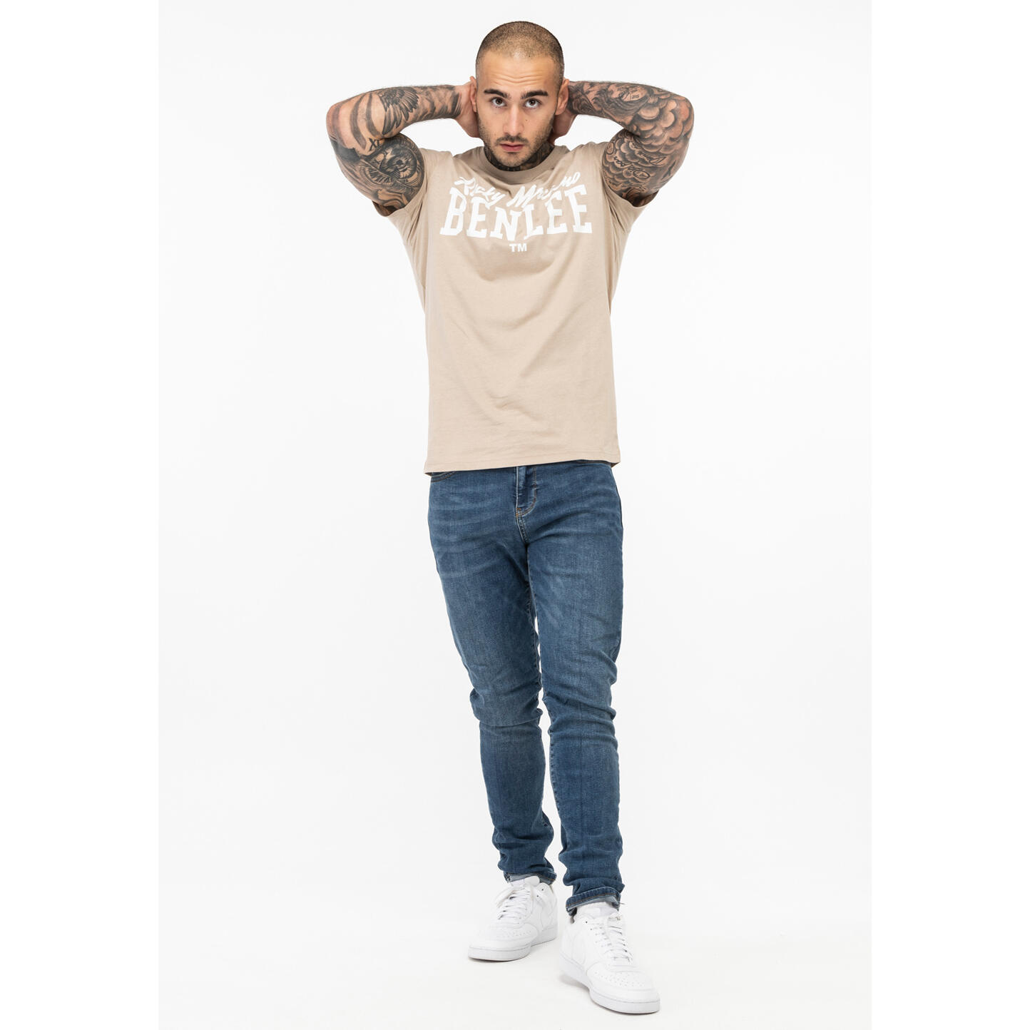 T-shirt o klasycznym kroju Benlee Logo